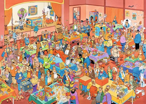Jan van Haasteren - De Goochelbeurs puzzel (1000 stukjes)-2