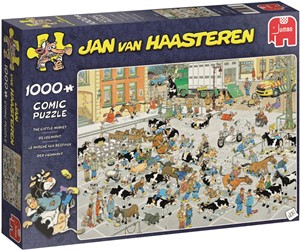 Afbeelding van het spelletje Jan van Haasteren - De Veemarkt Puzzel (1000 stukjes)
