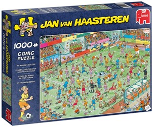Afbeelding van het spelletje Jan van Haasteren - WK Vrouwenvoetbal Puzzel (1000 stukjes)