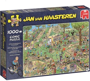 Afbeelding van het spelletje Jan van Haasteren - WK Veldrijden Puzzel (1000 stukjes)