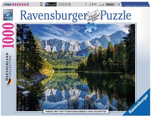 Afbeelding van het spelletje Eibsee met Wettersteingebergte en Zugspitze Puzzel (1000 stukjes)