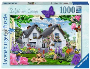 Afbeelding van het spelletje Delphinium Cottage Puzzel (1000 stukjes)