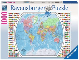 Afbeelding van het spelletje Staatkundige Wereldkaart Puzzel (1000 stukjes)