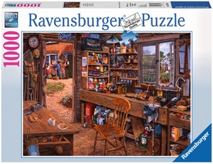 Thumbnail van een extra afbeelding van het spel Opa's Schuurtje Puzzel (1000 stukjes)