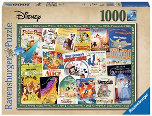 Afbeelding van het spel Disney Vintage Movie Poster Puzzel (1000 stukjes)