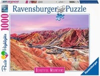 Beautiful Mountains - Regenboogbergen China Puzzel (1000 stukjes)