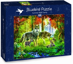Afbeelding van het spel Summer Wolf Family Puzzel (1000 stukjes)