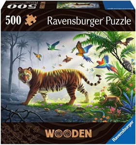 Houten Puzzel Tijger In De Jungle 500 stukjes