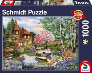 Afbeelding van het spel Huis Aan Het Meer Puzzel (1000 stukjes)