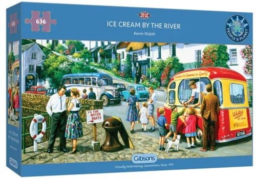 Ice Cream by the River Puzzel (636 stukjes)