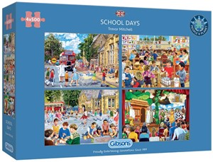Afbeelding van het spelletje School Days Puzzels (4 x 500 stukjes)
