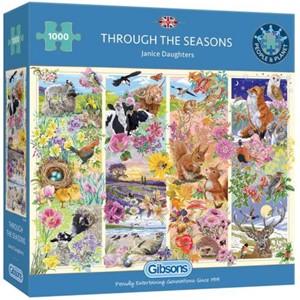 Afbeelding van het spelletje Through the Seasons Puzzel (1000 stukjes)