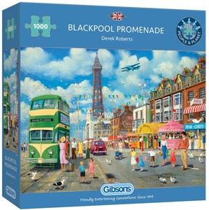 Afbeelding van het spelletje Blackpool Promenade Puzzel (1000 stukjes)