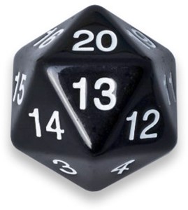 Adc Blackfire 20 Zijdige Dobbelsteen 55Mm Zwart adc blackfire kopen in de aanbieding