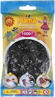 Hama - Strijkkralen Zwart (1000 stuks)