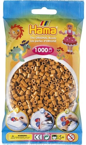 Hama - Strijkkralen Licht Bruin (1000 stuks)