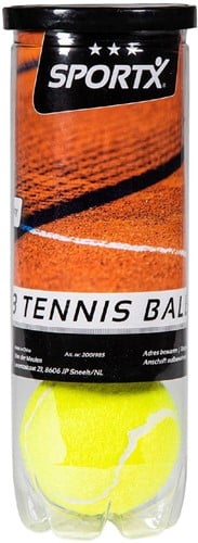 SportX - Tennisballen In Koker (3 stuks)-3
