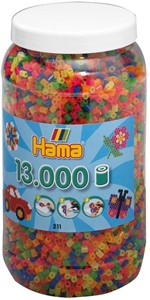 Hama - Strijkkralen Pot Neon (13.000 stuks)