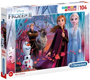 Afbeelding van het spel Frozen 2 - Supercolor Puzzel (104 stukjes)