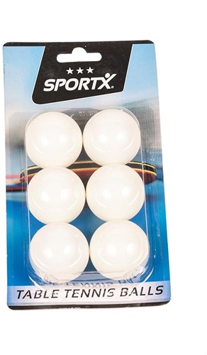 SportX - Tafeltennisballen (6 stuks)