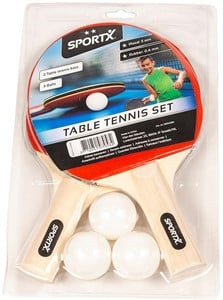 SportX Tafeltennis Set Blister 2 sterren