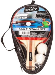 SportX - Tafeltennis Set Tas (3 sterren)