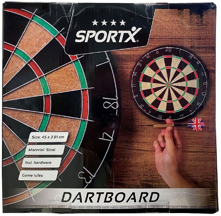 Retoucheren Voortdurende spiegel SportX - Dartbord Sisal - kopen bij Spellenrijk.nl