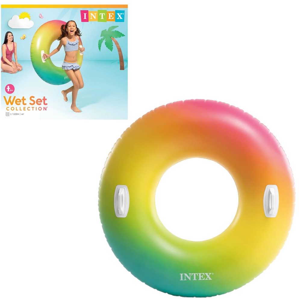 Vergelijken inflatie Embryo Intex - Zwemring Regenboog (122 cm) - kopen bij Spellenrijk.nl