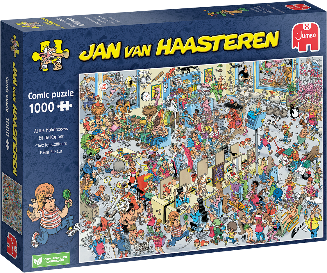 formeel Classificatie informatie Jan van Haasteren - Bij de Kapper Puzzel (1000 stukjes) - kopen bij  Spellenrijk.nl