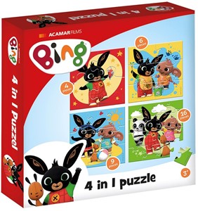 Afbeelding van het spelletje Bing - 4 in 1 Puzzel
