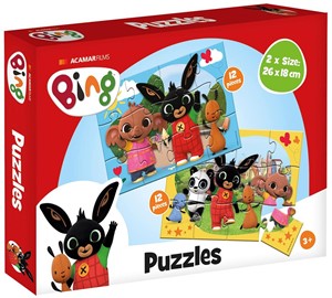 Afbeelding van het spel Bing Puzzel (2 x 12 stukjes)