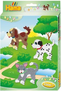 Afbeelding van het spelletje Hama - Hond en Kat Strijkkralen (2000 stuks)