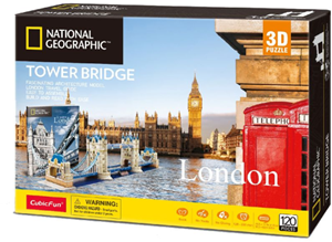 Afbeelding van het spelletje 3D Puzzel - The Tower Bridge (66 stukjes)