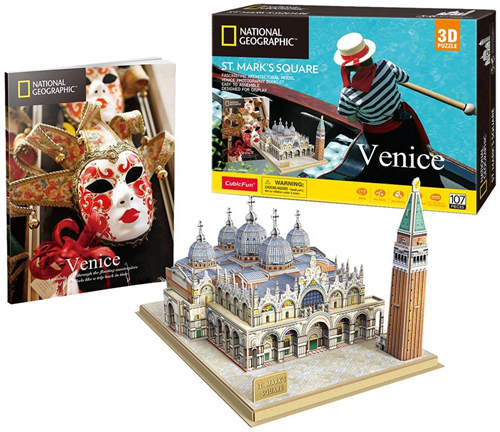 3D Puzzel - St. Marco Venetie (107 stukjes)-3