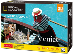 Afbeelding van het spel 3D Puzzel - St. Marco Venetie (107 stukjes)