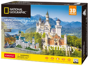 Thumbnail van een extra afbeelding van het spel 3D Puzzel - Neuschwanstein Castle (121 stukjes)