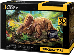 Afbeelding van het spelletje 3D Puzzel - Triceratops (44 stukjes)