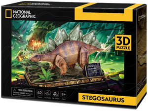 Thumbnail van een extra afbeelding van het spel 3D Puzzel - Stegosaurus (62 stukjes)