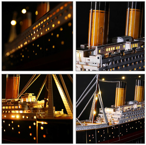 3D Puzzel - Titanic LED (266 stukjes)-3