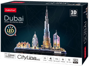 Afbeelding van het spel 3D Puzzel - Dubai LED (182 stukjes)