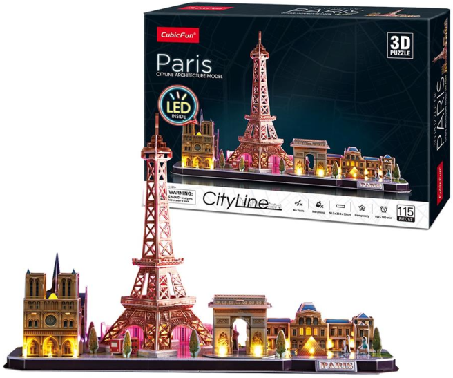 Negende Kenmerkend Woning 3D Puzzel - Paris LED (115 stukjes) - kopen bij Spellenrijk.nl