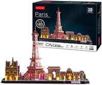 3D Puzzel - Paris LED (115 stukjes)-3