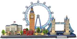 3D Puzzel - City Line London LED (107 stukjes)