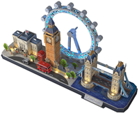 3D Puzzel - City Line London LED (107 stukjes)-2