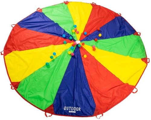 Outdoor Play - Parachutedoek met Ballen-2