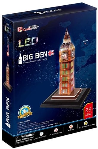 3D Puzzel - Puzzel Big Ben LED (28 stukjes)