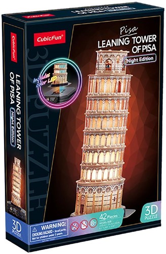 Pisa (Night Edition) - 3D Puzzel (42 stukjes)
