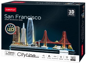 3D Puzzel City Line San Francisco LED 90 stukjes