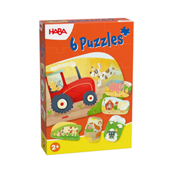 Boerderij Puzzel (2, 3 en 4 stukjes)