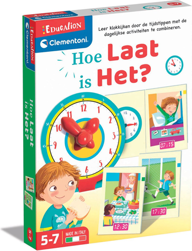 Clementoni - Leerspel Hoe Laat is Het?